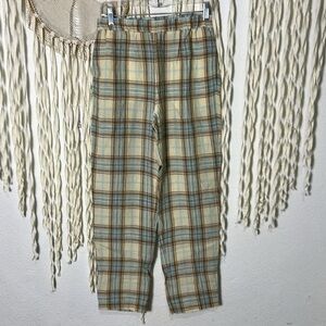 Pomandere Plaid Pull On Trouser Size US4